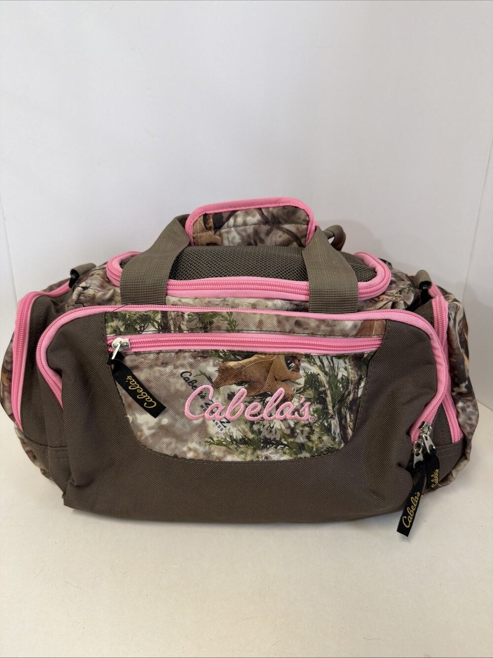 Cabela's Catch-All Camo Gear Bag Pink Duffle Gym Overnight Travel Camping